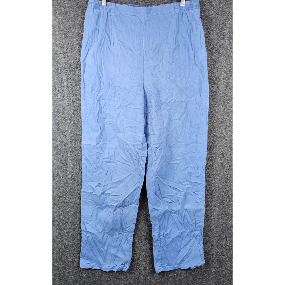 Napa Valley Pull On Pants Women Size 16  High Rise Elastic Waist Straight Leg